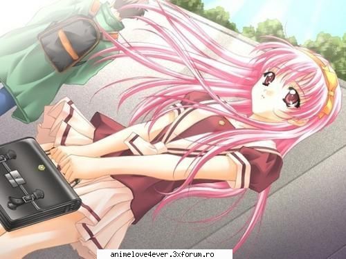 pink hair aik punem poze din dvs anime-uri