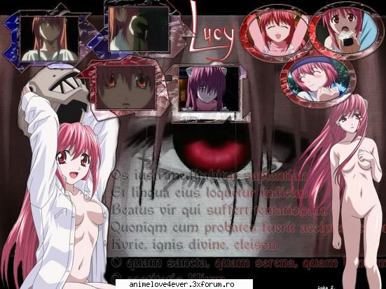 nyuu/lucy - darkrose - elfen lied